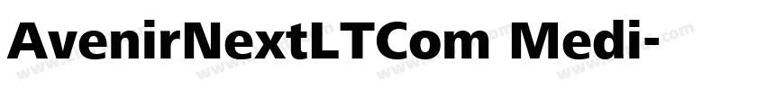 AvenirNextLTCom Medi字体转换